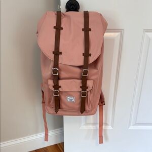Herschel Supply Company Pink and Brown Heritage Backpack